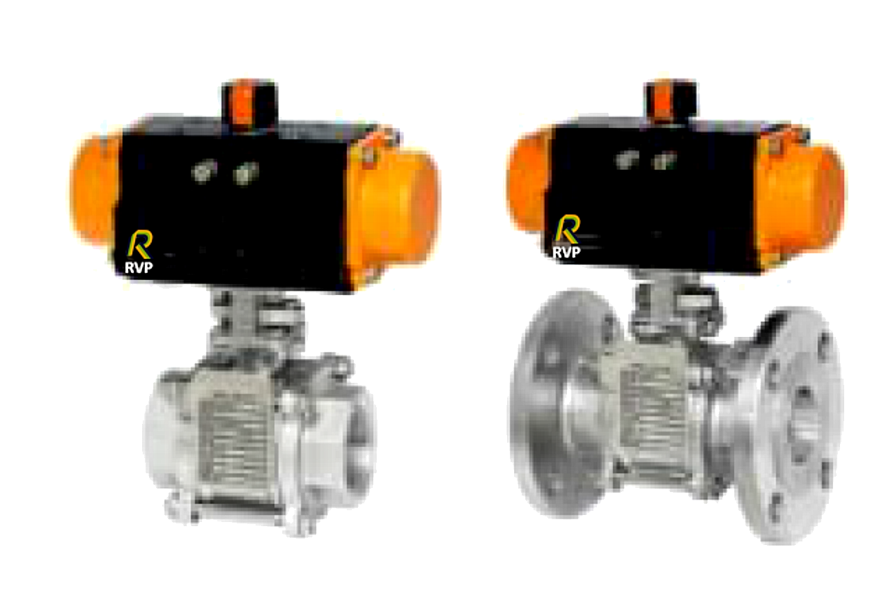 3 Pc Ball Valve with Actuator